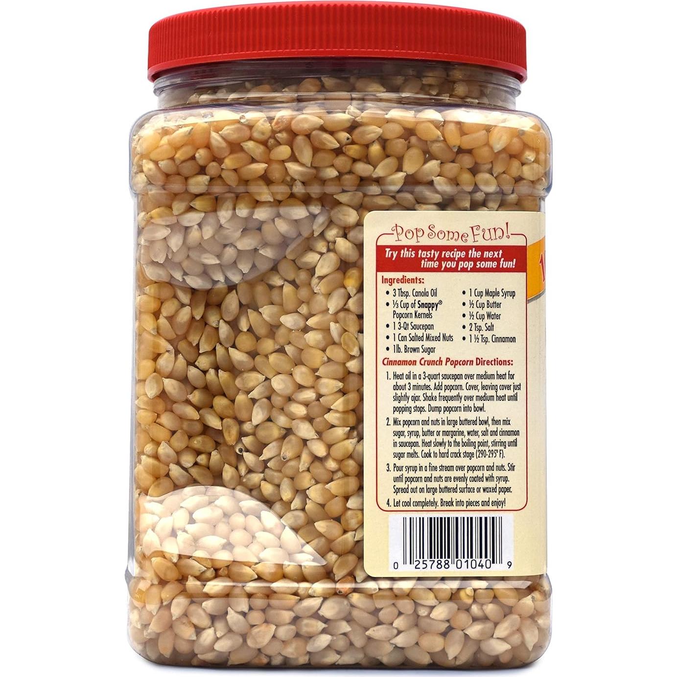 Granos de Palomitas Snappy Popcorn 1.81 kg Gourmet Blancas