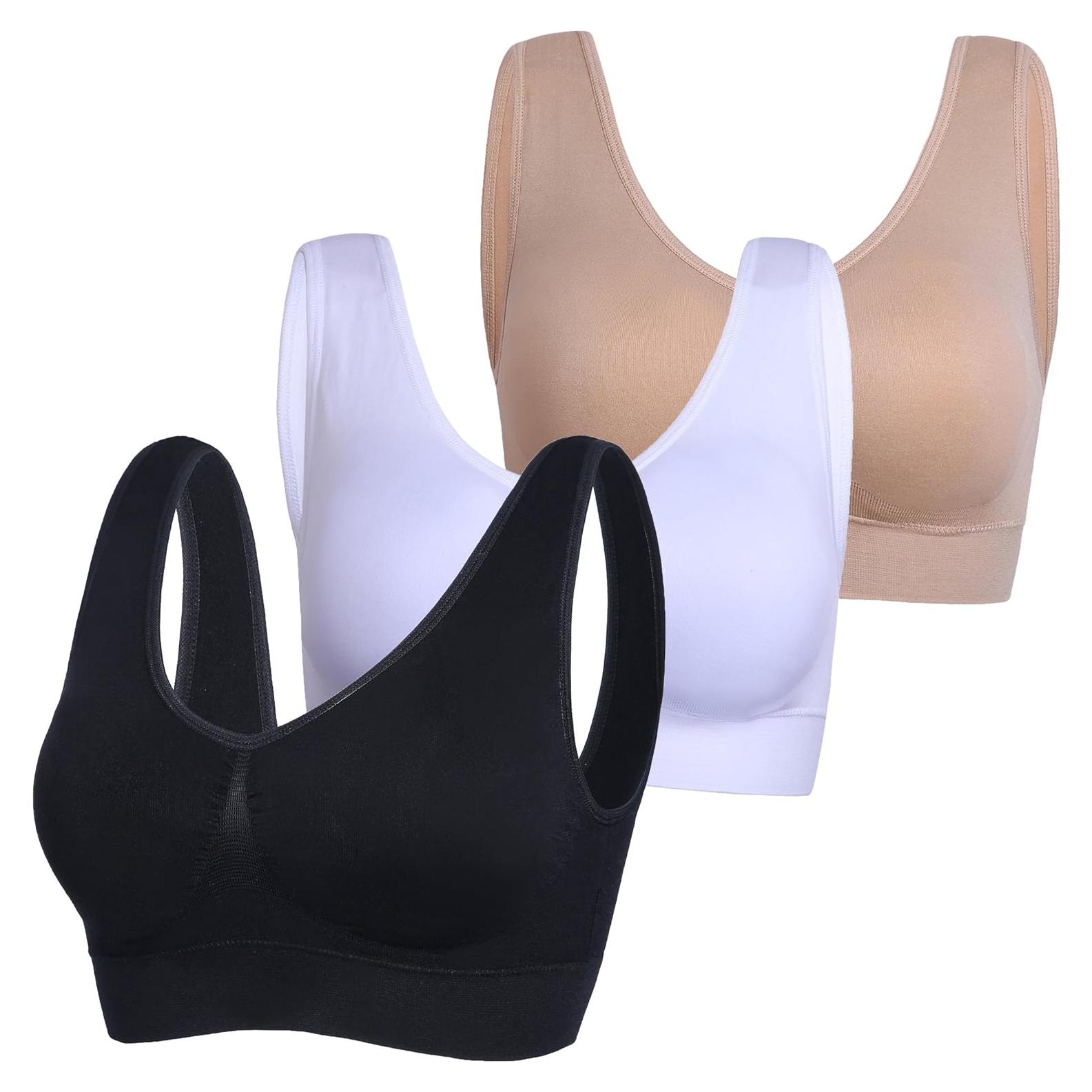 Sujetadores Sin Costuras Prettywell 3 Pzs Yoga Mujeres