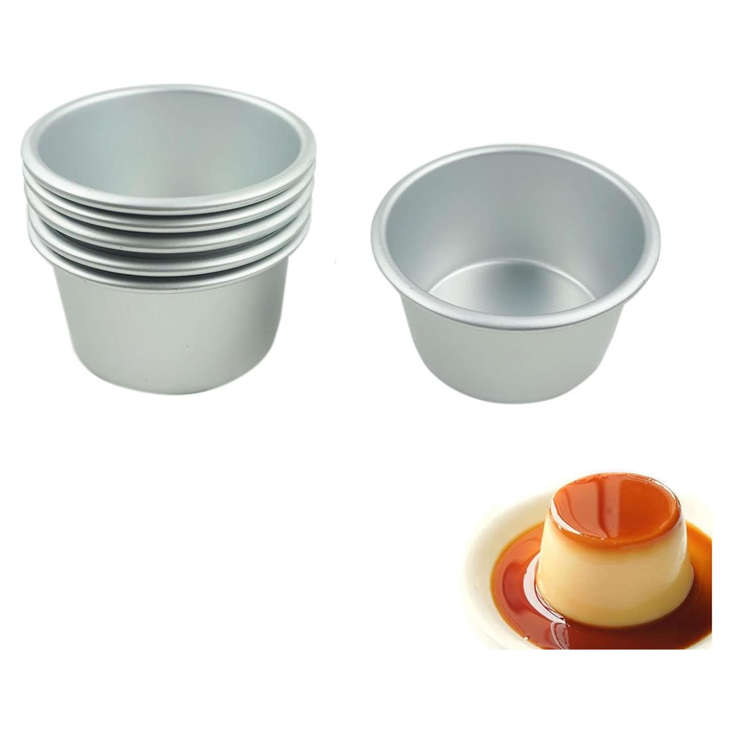 6 Moldes Individuales de Aluminio Proshopping para Popover 8.5cm