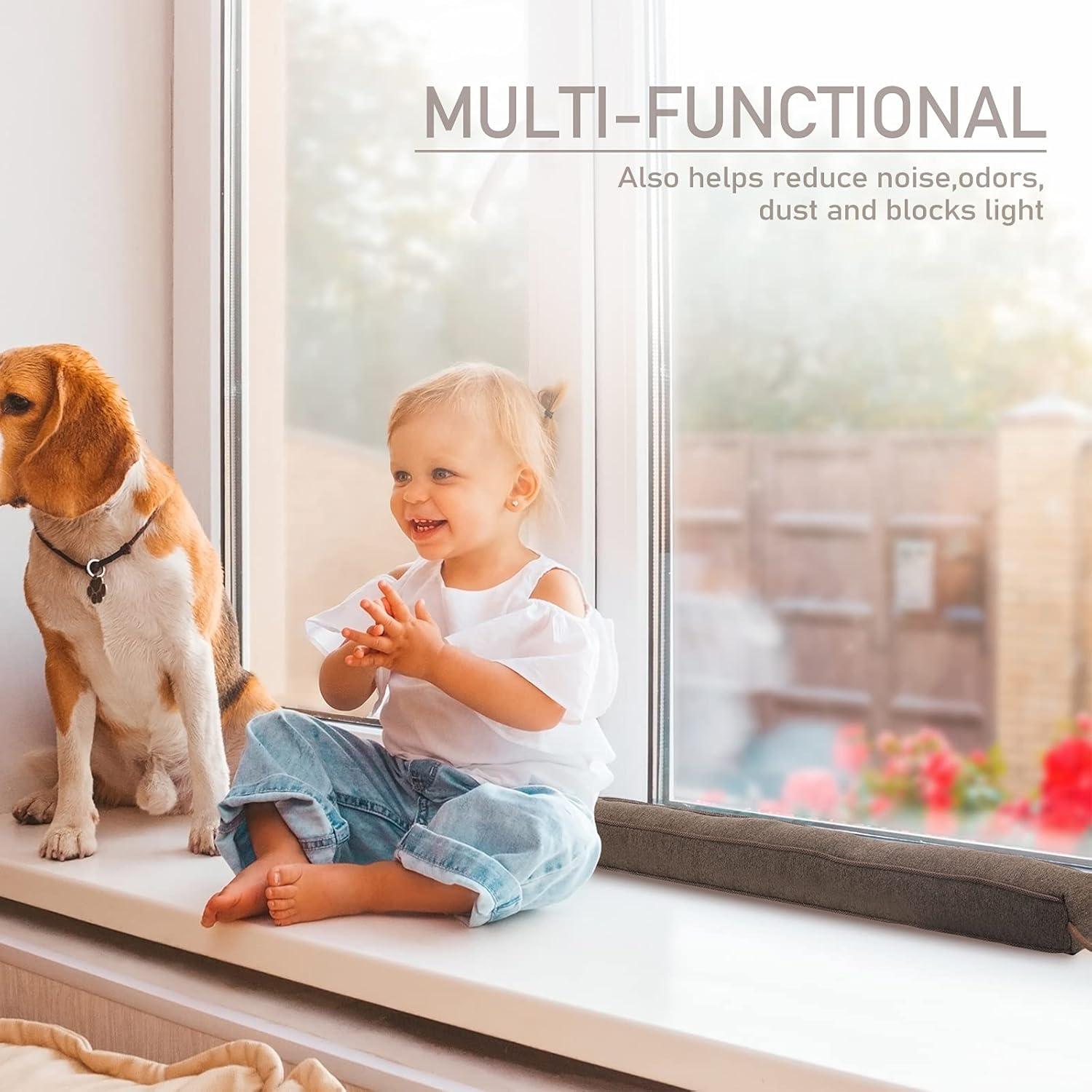 Tope de Draft KAKICLAY 97cm Protector de Puerta Antiviento