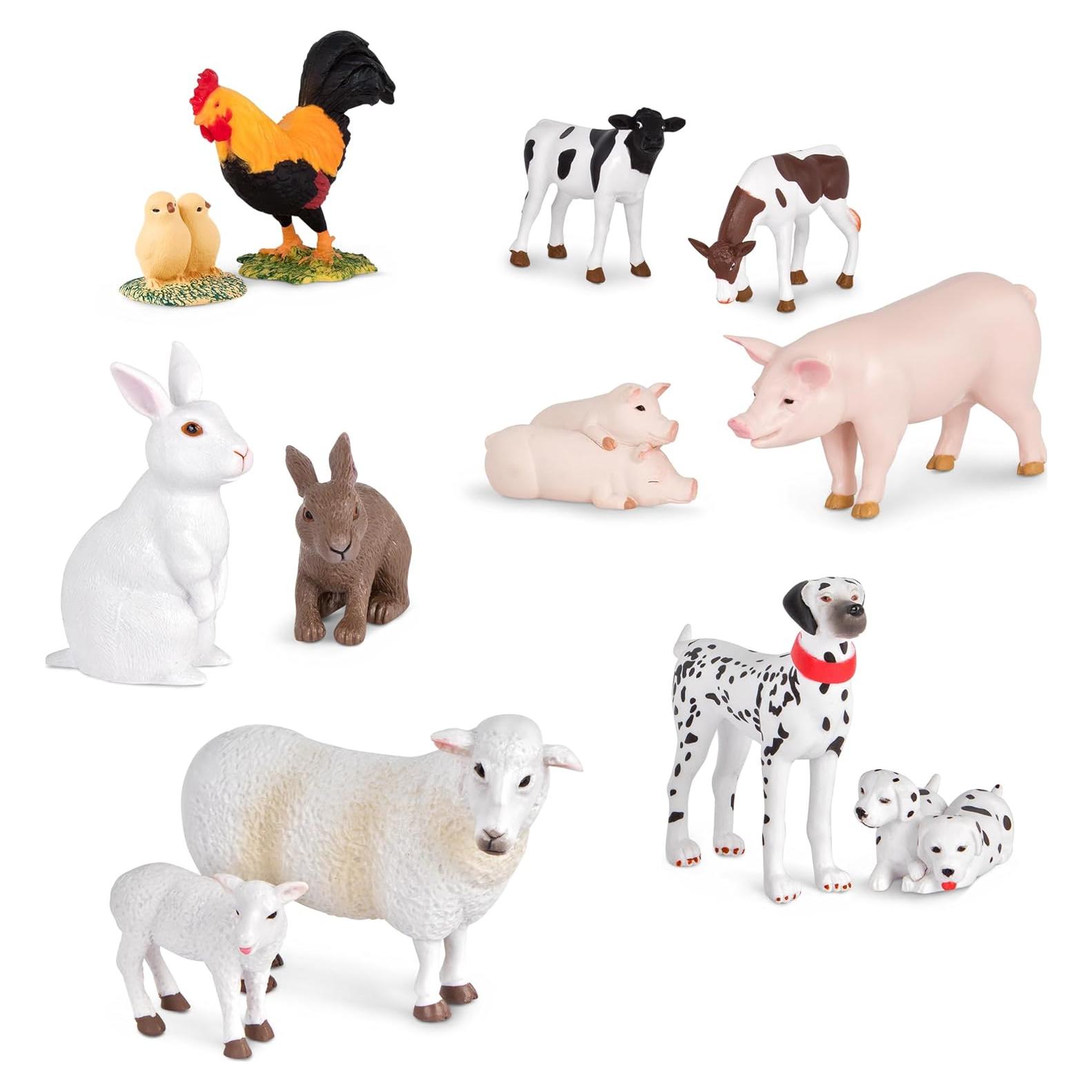 Juego de Animales de Granja Terra by Battat - 12 Figuras Realistas