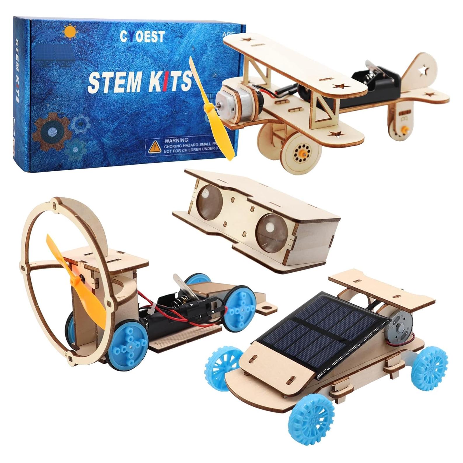 Kits STEM CYOEST para Niños 8-14 Años, Coche Solar y Más