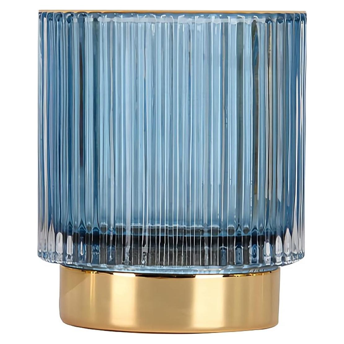 Organizador de Brochas de Maquillaje DASITON Cristal Azul S