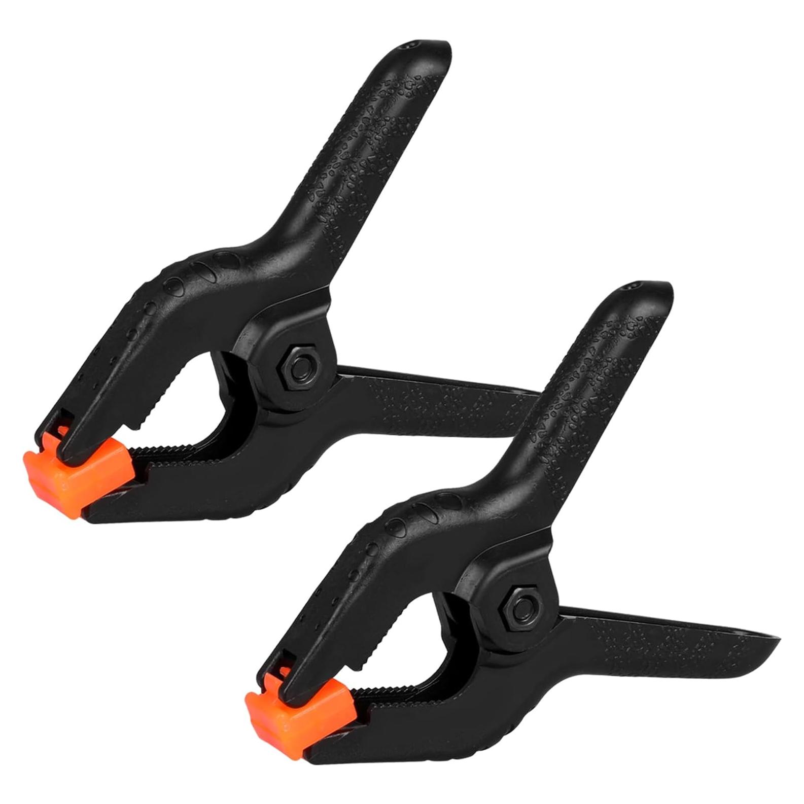 Paquete de 2 abrazaderas de resorte Romeda 21.6 cm Negro