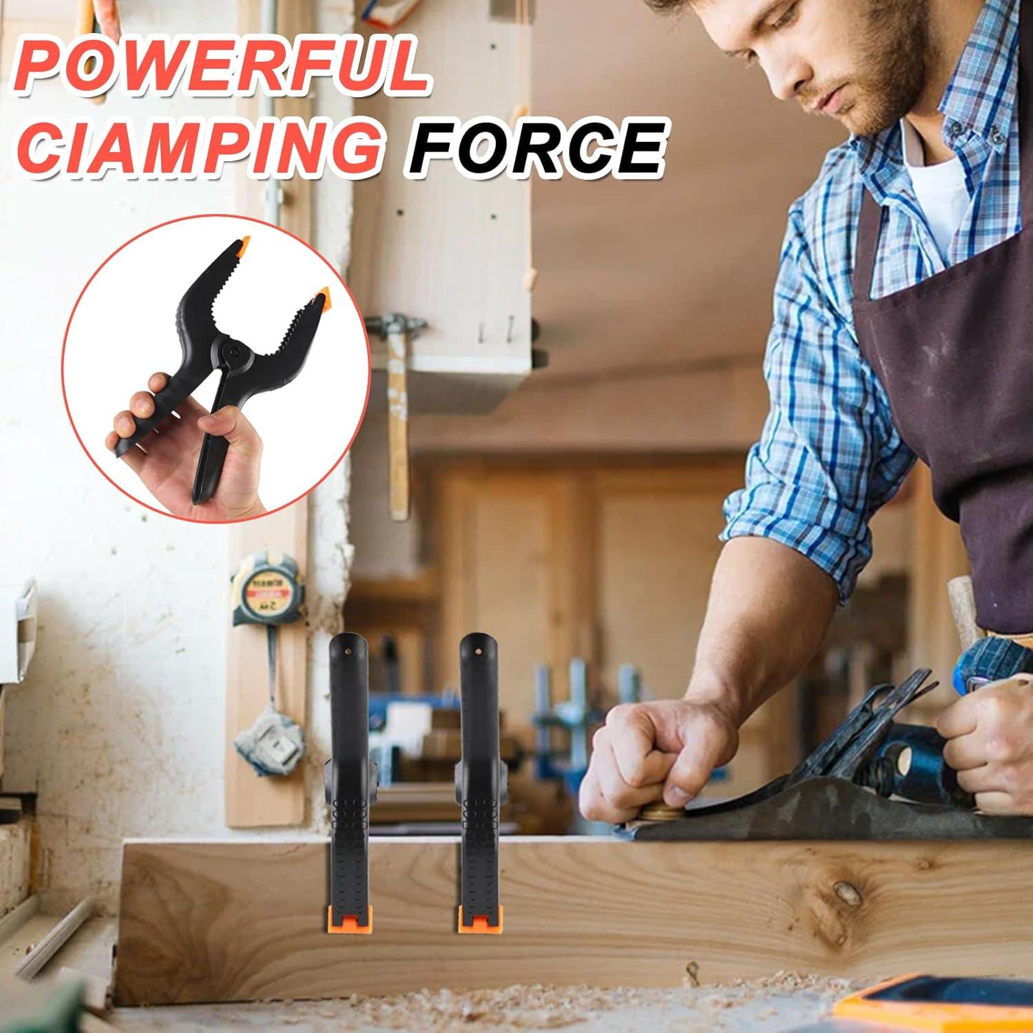 Paquete de 2 abrazaderas de resorte Romeda 21.6 cm Negro