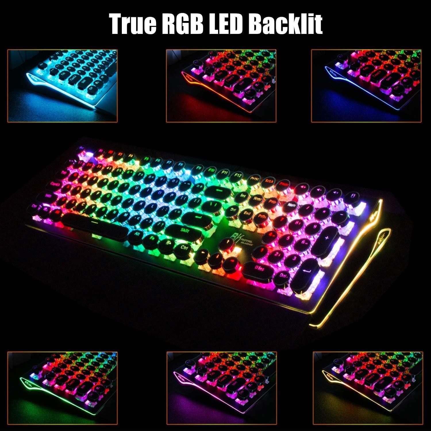 Teclado Mecánico RK Royal Kludge S108 Retro RGB 108 Teclas