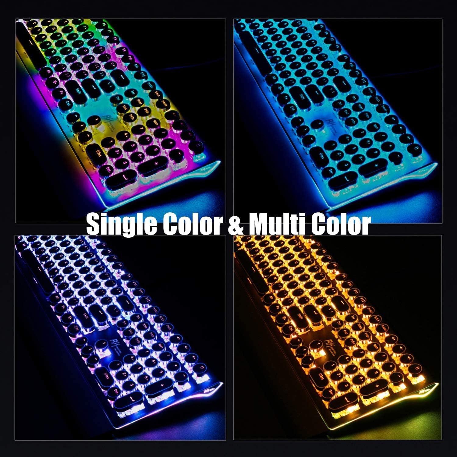 Teclado Mecánico RK Royal Kludge S108 Retro RGB 108 Teclas