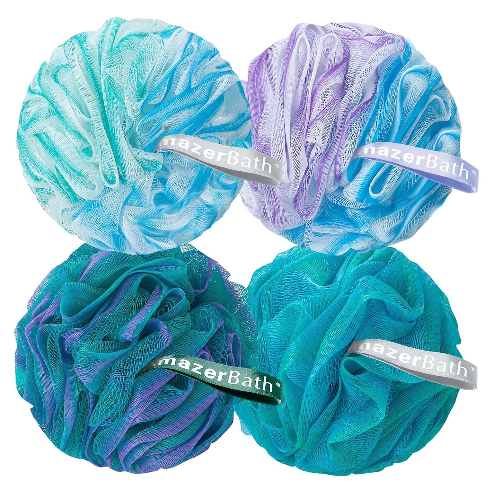 Esponja de Lufa Exfoliante AmazerBath - Set de 4 Colores