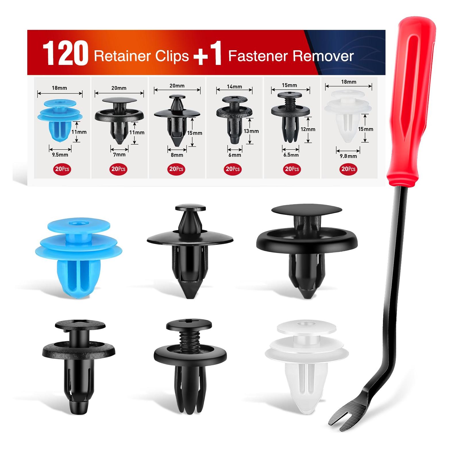 Kit de 121 Clips de Retención Nilight para Automóviles 6-9.5mm