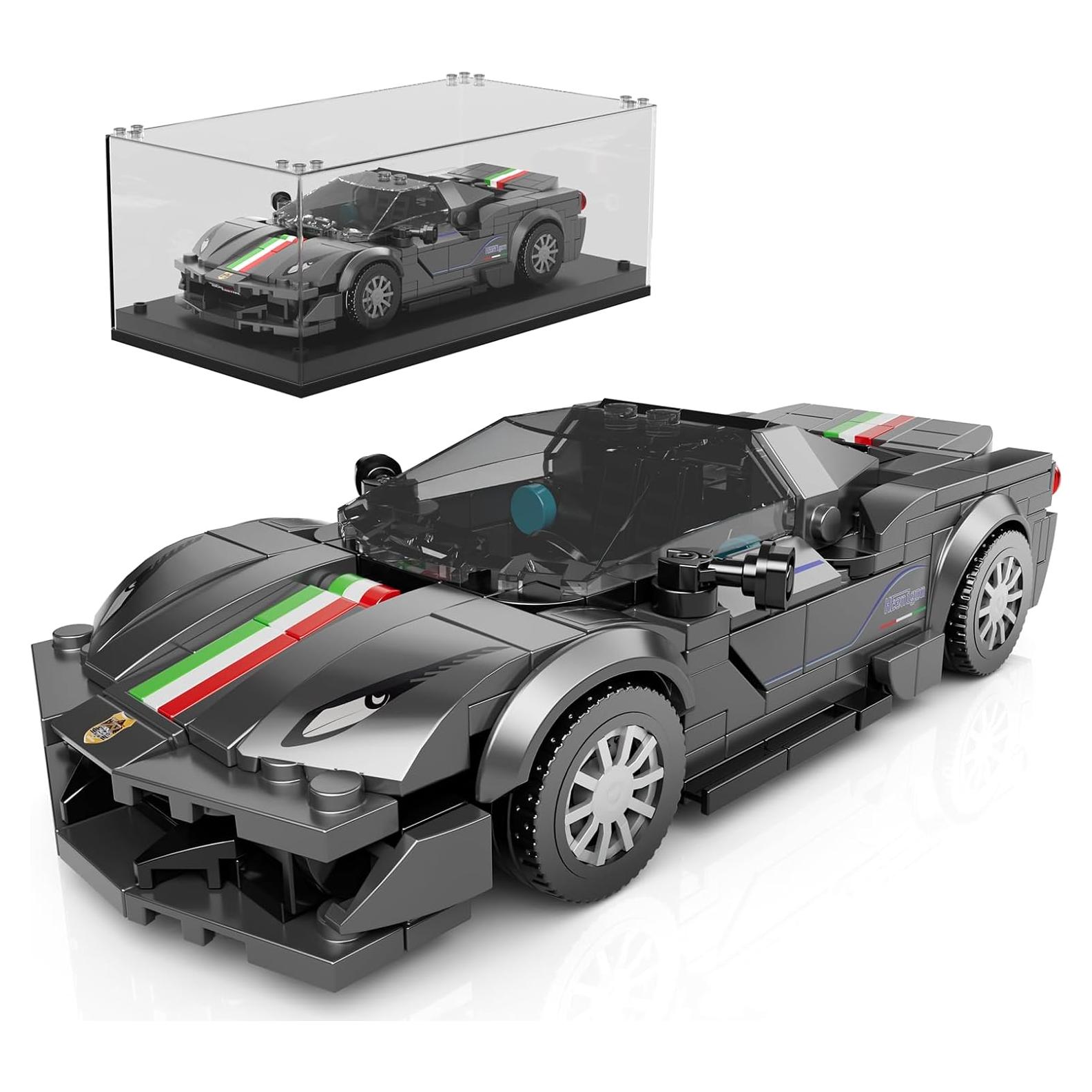 Mould King Auto de Carrera 27068 con Exhibidor Acrílico