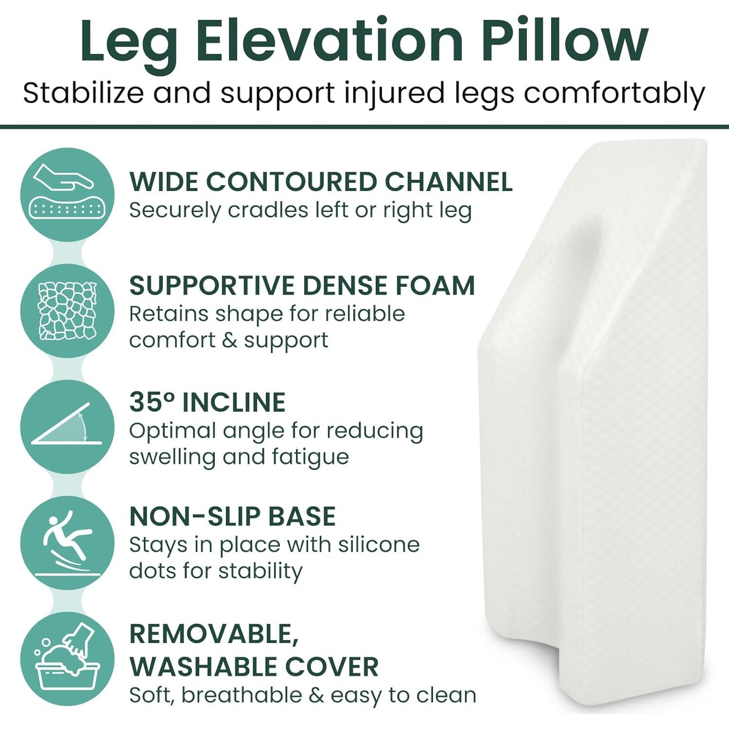 Almohada de Elevación de Pierna Xtra-Comfort - Soporte Post Cirugía