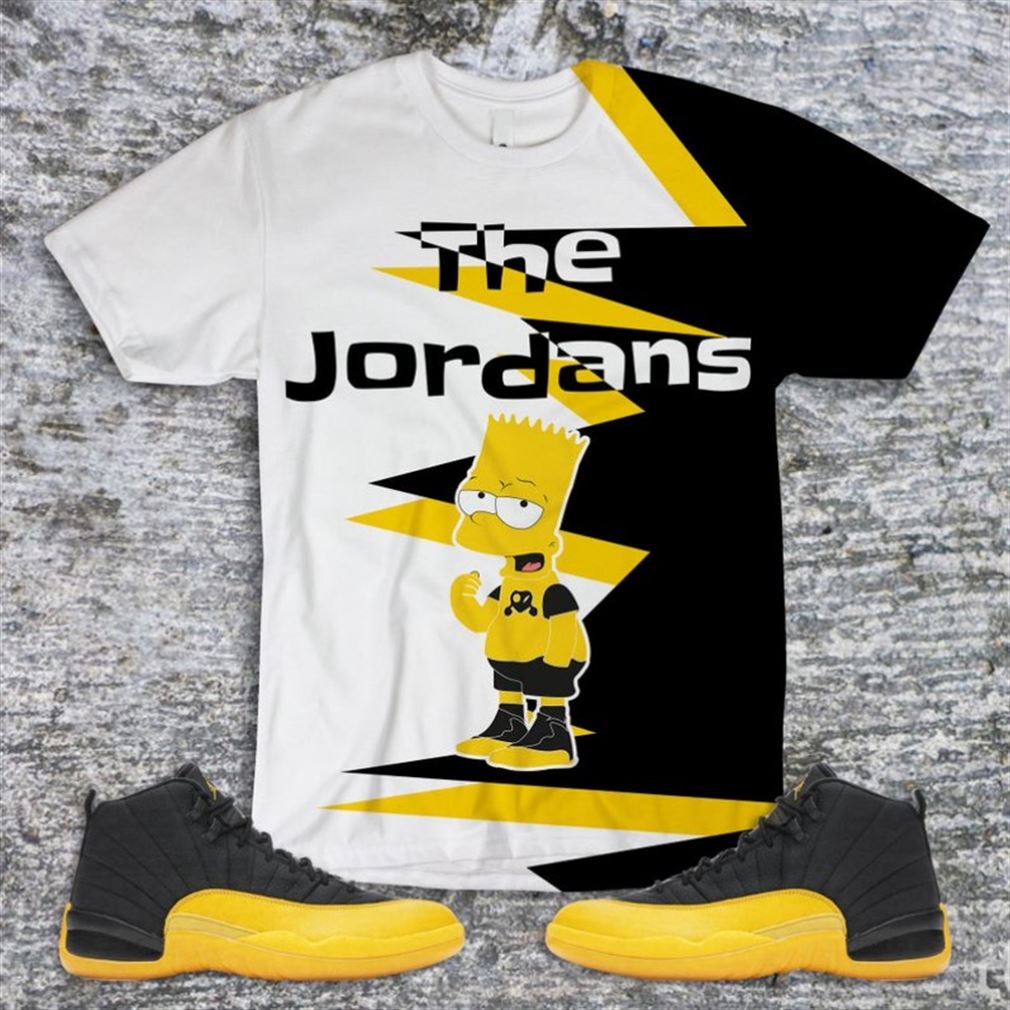 jordan 12 gold and black shirt