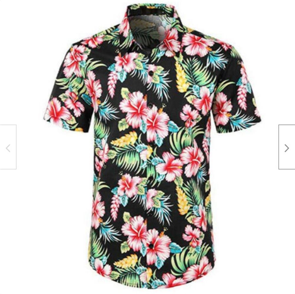 The Bees Knees Tee Shirt Mens Summer Casual Dress Shirt Floral Short Sleeve  Hawaiian T-shirt Top Beach 15 So Epic - livgag.com