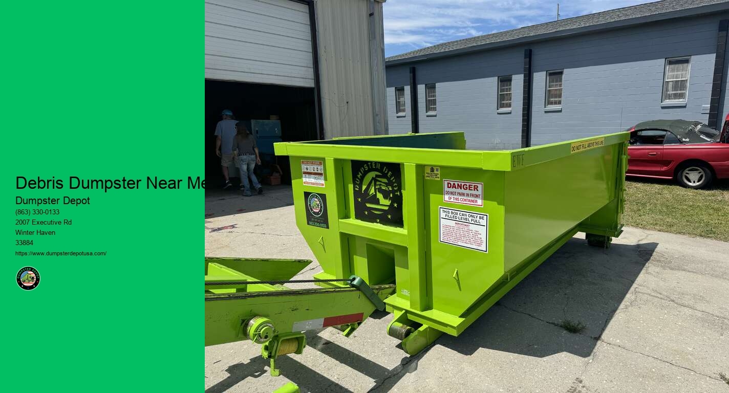 Debris Dumpster Rental Services