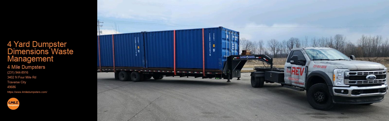 4 Yard Dumpster Dimensions Waste Management