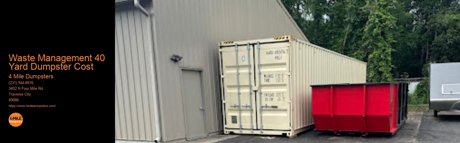 Waste Management 40 Yard Dumpster Cost