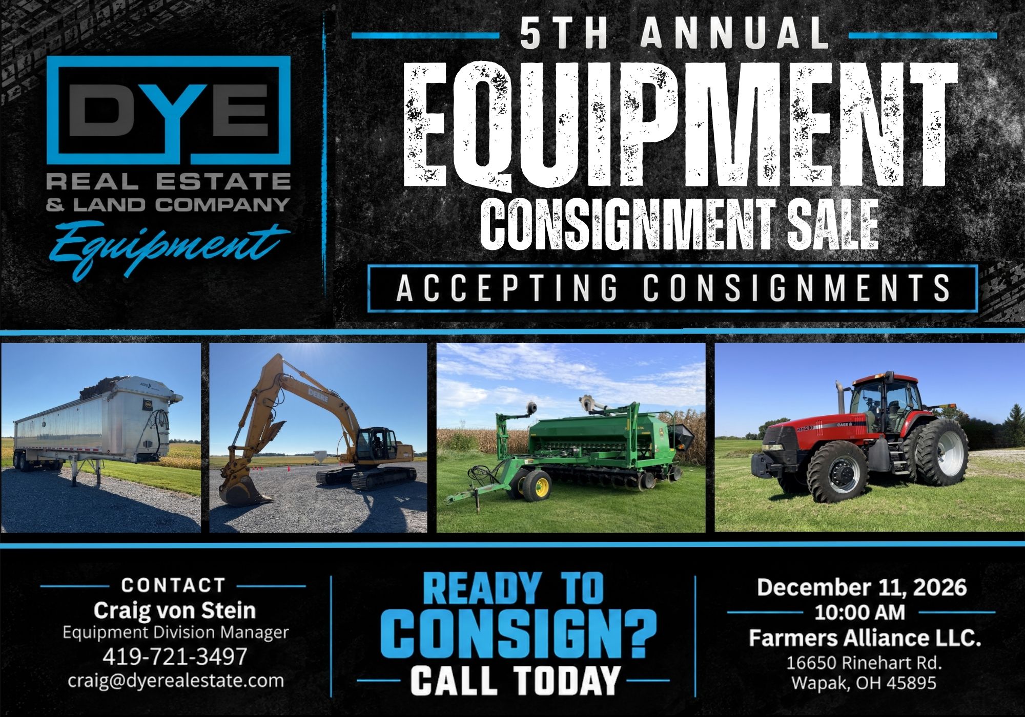 5th Annual Equipment Consignment Sale