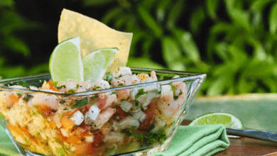 Ceviche de camarón.