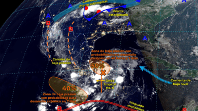 Lluvias puntuales torrenciales en Tamaulipas, San Luis Potosí, Querétaro, Hidalgo, Puebla y Oaxaca