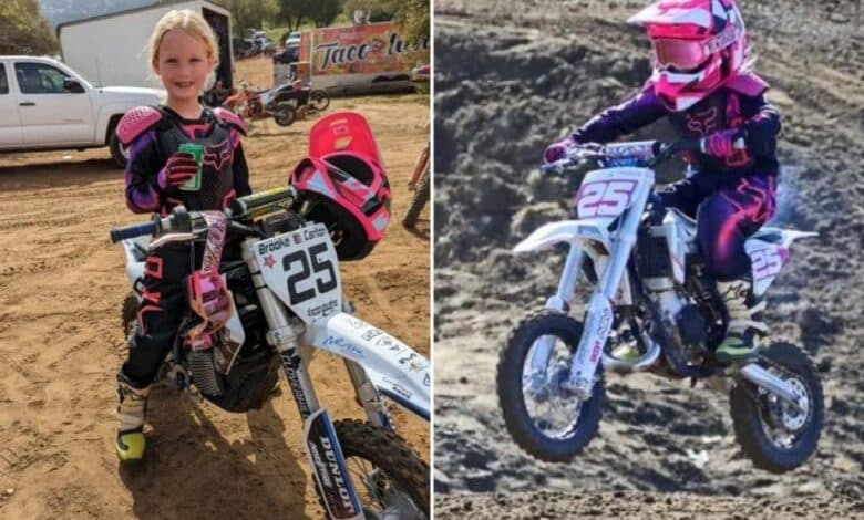 Brooke Carlton, pequeña promesa del motocross muere en accidente