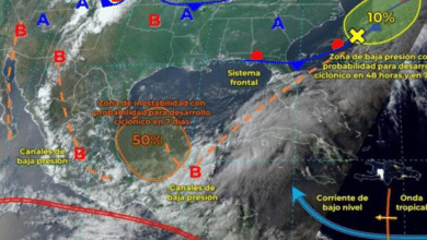 Continuaran las lluvias en gran parte del Sur