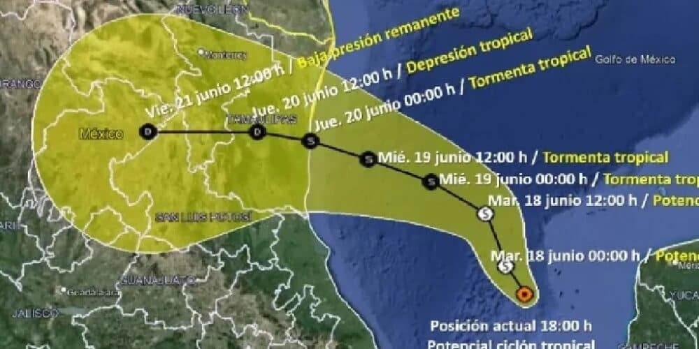 NL decreta alerta máxima ante llegada de tormenta tropical