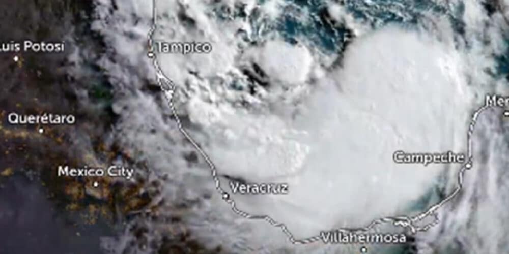 Así luce la tormenta tropical "Alberto" desde el espacio