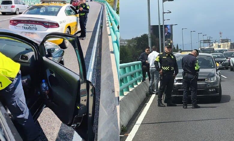 Fallece hombre dentro de un auto por problema cardíaco en Periférico