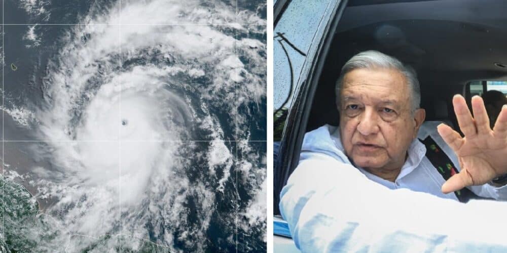 Gobierno sigue trayectoria del huracán Beryl: AMLO