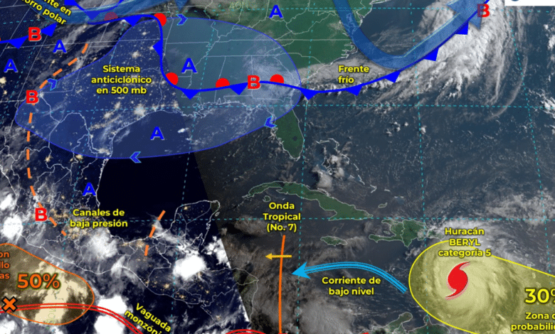 Lluvias puntuales intensas en Michoacán, Guerrero, Oaxaca y Chiapas