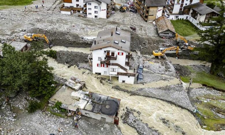 Siete muertos dejan lluvias torrenciales en Italia, Francia y Suiza