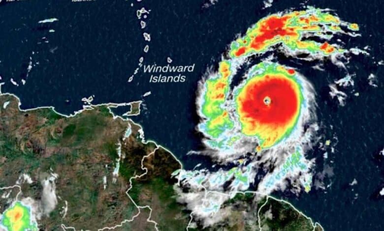 Trayectoria del Huracán Beryl: ingresa a Jamaica como categoría 4