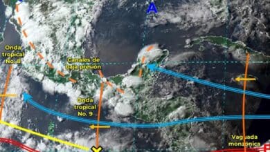 Canales de baja presión ocasiona lluvias en el País