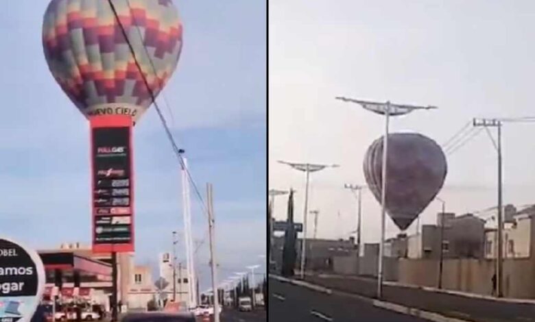 Reportan aterrizaje de emergencia de un globo aerostático en Tecámac