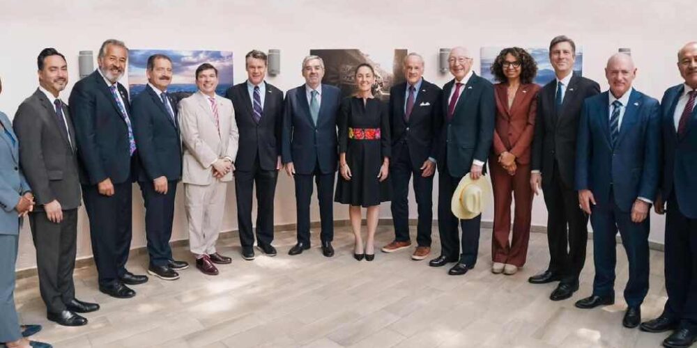 Claudia Sheinbaum sostiene reunión con delegación bipartidista de senadores y congresistas de Estados Unidos