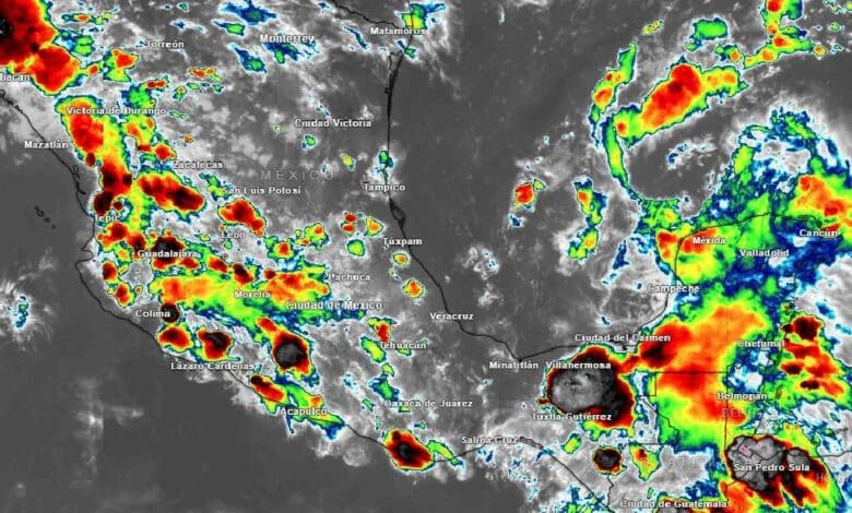 Las lluvias continuarán en estos estados durante el fin de semana