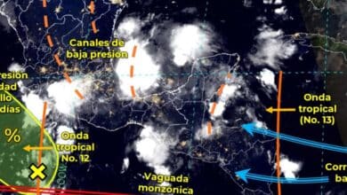 Canal de baja presión ocasionará lluvias en estos estados