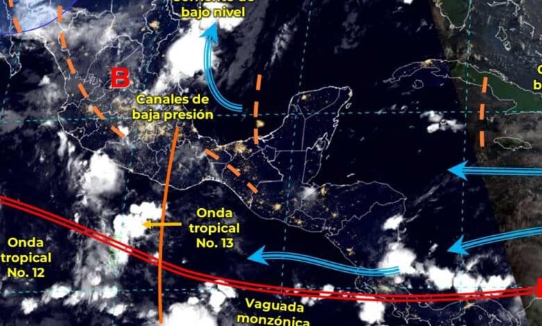 Monzón mexicano producirá lluvias