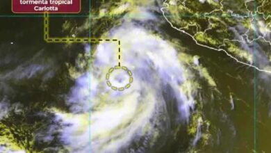 Depresión Tropical Tres-E se intensifica a Tormenta Tropical Carlotta