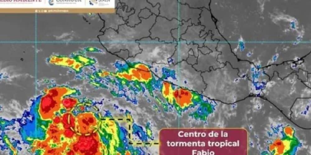 Se forma la tormenta tropical Fabio en el Océano Pacífico