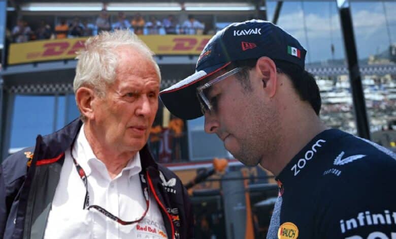 Helmut Marko muestra su respaldo a "Checo" Pérez en Red Bull