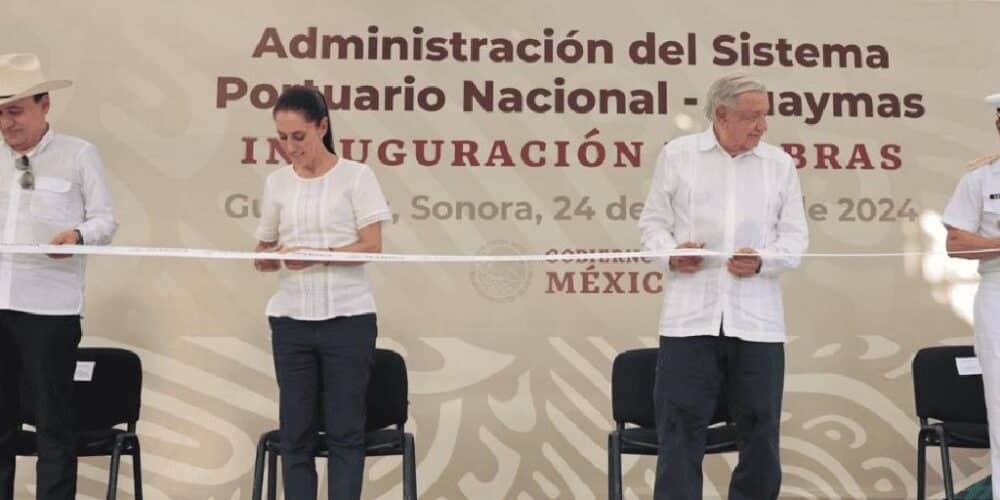 AMLO y Claudia Sheinbaum inauguran siete obras en Sonora