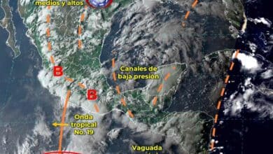 La onda tropical No. 19 se desplazará sobre el occidente de la República Mexicana