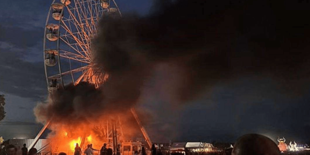 Incendio en rueda de la fortuna de festival en Alemania deja 23 heridos