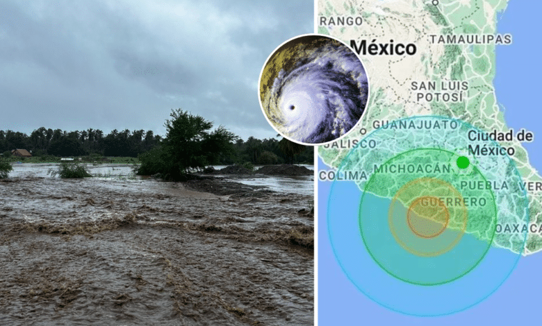 Guerrero en estado de alerta tras el impacto del huracán John y un sismo de magnitud 5.2