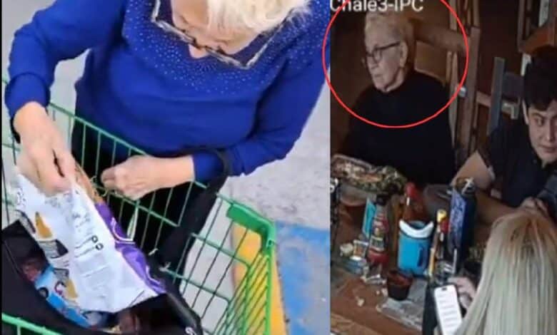 Descubren a abuelita robando en un supermercado de Guadalajara