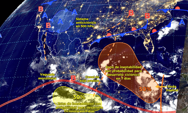 Se pronostican lluvias puntuales en Veracruz, Guerrero, Oaxaca y Chiapas