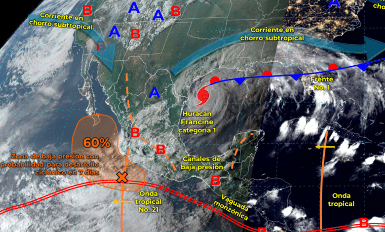 Pronóstico del tiempo para el miércoles 11 de septiembre: Lluvias intensificadas y calor extremo en México