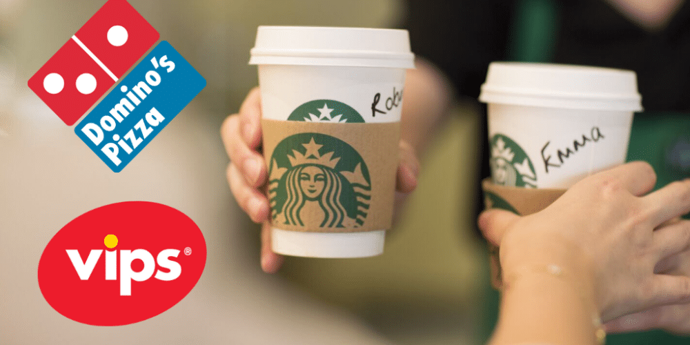 Caen ventas de Starbucks, Domino's y Vips en México