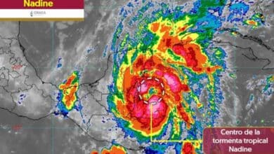 Pronostican lluvias en diversos estados por tormenta "Nadine"